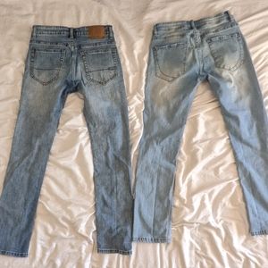 Aeropostale, paperdenim&cloth Skinny Jeans Bundle Mens 30x30 Light Blue Denim